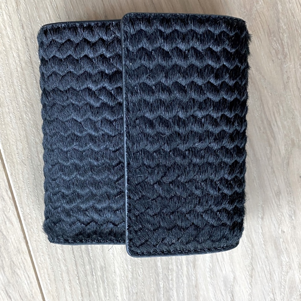 Theory laleh hair calf wallet brand new